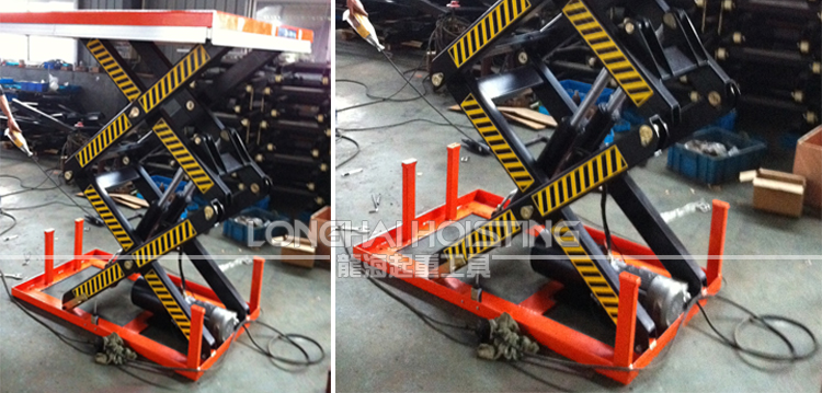 雙剪電動升降平臺實物 雙剪電動升降平臺實物