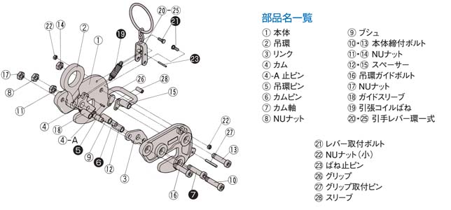 HA-110橫吊鋼板起重鉗圖片 HA-110橫吊鋼板起重鉗圖片