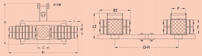 德國JUNG JLB7K JFB7K組合式搬運小坦克尺寸