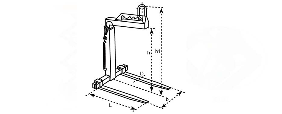 可調平衡吊叉尺寸