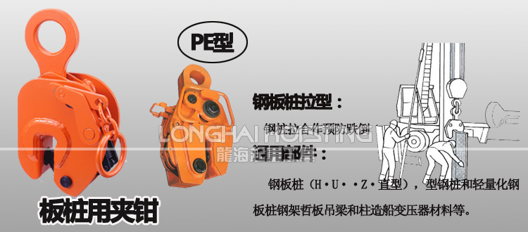PER型板樁用夾鉗 PER型板樁用夾鉗