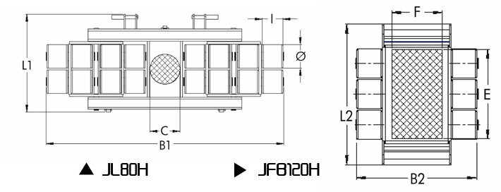 JL80H JFB120H搬運(yùn)小坦克200噸尺寸