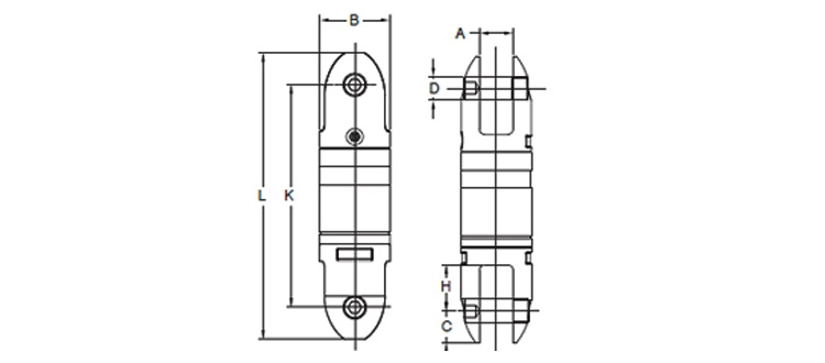 YOKE 8-301不銹鋼重力旋轉環