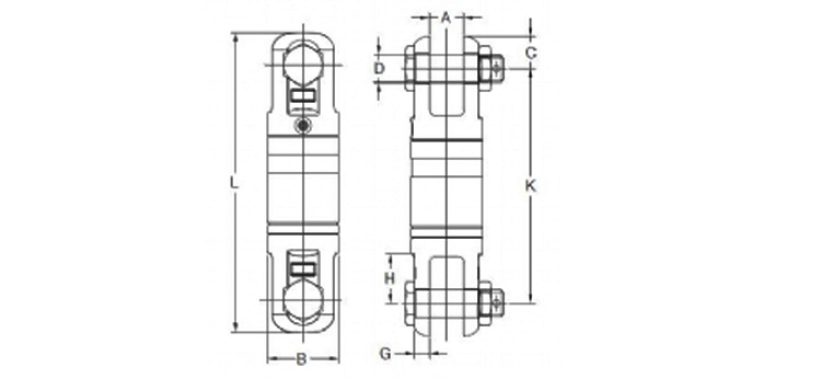 YOKE 8-303不銹鋼重力旋轉環尺寸