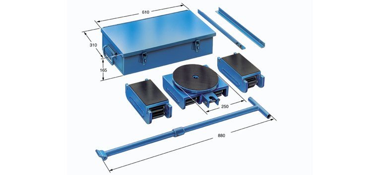 德國borkey成套載重滾輪小車尺寸
