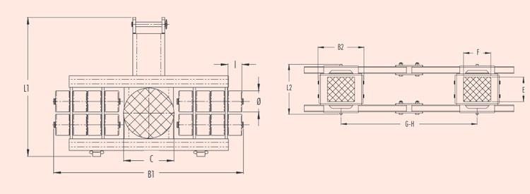 德國JUNG JLB16S JFB16S組合式搬運小坦克尺寸圖