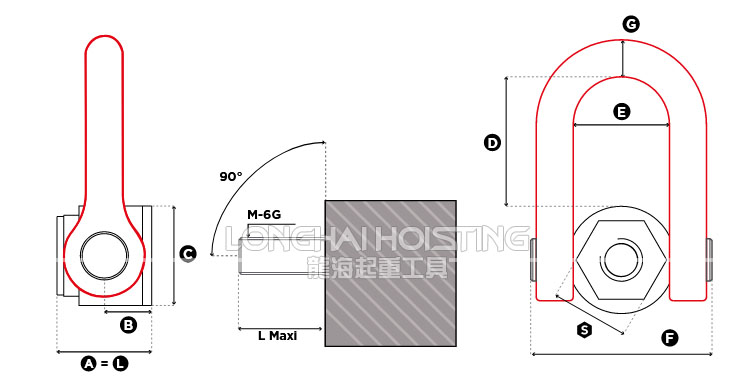 FE.DSS盧森堡吊環尺寸